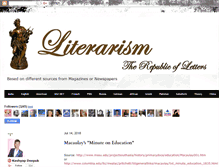 Tablet Screenshot of literarism.blogspot.com
