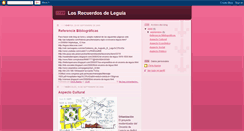 Desktop Screenshot of losrecuerdosdeleguia.blogspot.com