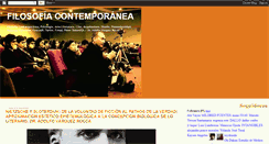 Desktop Screenshot of filosofoscontemporaneos.blogspot.com