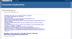Desktop Screenshot of commodity-onlystocktips.blogspot.com