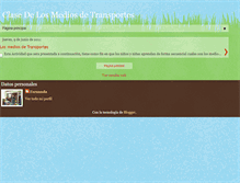 Tablet Screenshot of clasedelosmediosdetransportes.blogspot.com