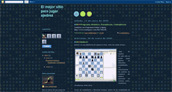 Desktop Screenshot of lamejoropciondelajedrez.blogspot.com
