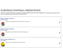 Tablet Screenshot of footballpredictions-for-this-week.blogspot.com