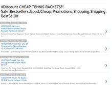 Tablet Screenshot of cheaptennisracketstosale.blogspot.com