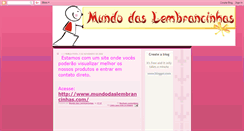 Desktop Screenshot of mundodaslembrancinhas.blogspot.com