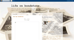 Desktop Screenshot of lifeonbondstone.blogspot.com