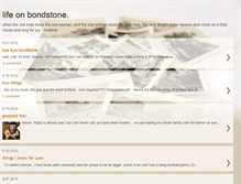 Tablet Screenshot of lifeonbondstone.blogspot.com