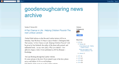 Desktop Screenshot of goodenoughcaringnewsarchive.blogspot.com
