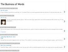 Tablet Screenshot of businessofwords.blogspot.com