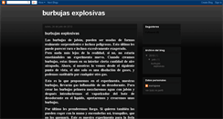 Desktop Screenshot of burbujasexplosivas.blogspot.com