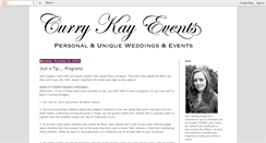 Desktop Screenshot of currykayevents.blogspot.com