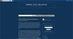 Desktop Screenshot of malaysiahondacivic.blogspot.com