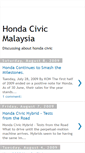 Mobile Screenshot of malaysiahondacivic.blogspot.com