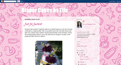 Desktop Screenshot of diapercakesbyelle.blogspot.com