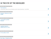 Tablet Screenshot of ofthebeholder.blogspot.com