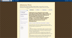 Desktop Screenshot of admission-news.blogspot.com