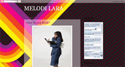 Desktop Screenshot of melodilara.blogspot.com