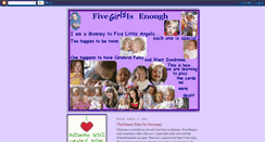 Desktop Screenshot of fivegirlsisenough.blogspot.com