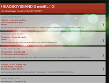 Tablet Screenshot of headboysband.blogspot.com