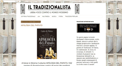 Desktop Screenshot of iltradizionalista.blogspot.com