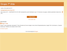 Tablet Screenshot of grupo7arte.blogspot.com