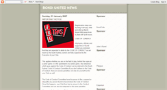 Desktop Screenshot of bondiunited.blogspot.com