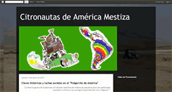 Desktop Screenshot of citronautasdeamericamestiza.blogspot.com