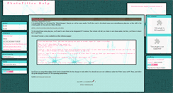 Desktop Screenshot of photofiltre-help.blogspot.com