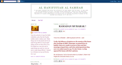 Desktop Screenshot of hanifiyyahalsamhah.blogspot.com