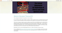 Desktop Screenshot of blogagainsttheocracy.blogspot.com