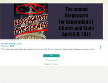 Tablet Screenshot of blogagainsttheocracy.blogspot.com