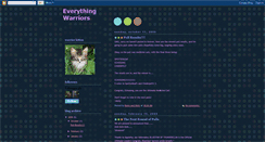 Desktop Screenshot of everything-warriors.blogspot.com