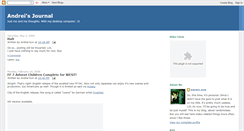 Desktop Screenshot of andreijournal.blogspot.com