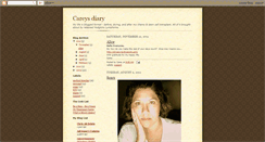 Desktop Screenshot of careysdiary.blogspot.com