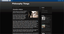 Desktop Screenshot of philosophythings.blogspot.com