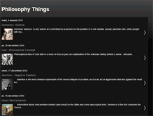 Tablet Screenshot of philosophythings.blogspot.com