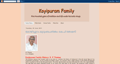 Desktop Screenshot of koyipuramfamily.blogspot.com