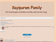 Tablet Screenshot of koyipuramfamily.blogspot.com