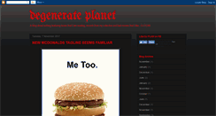 Desktop Screenshot of degenerateplanet.blogspot.com