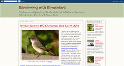 Desktop Screenshot of gardeningwithbinoculars.blogspot.com