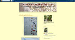 Desktop Screenshot of culturayartedemexico.blogspot.com
