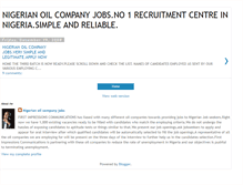 Tablet Screenshot of oilcompanyjobs.blogspot.com