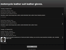 Tablet Screenshot of motorcycle-leather-suit-gloves.blogspot.com