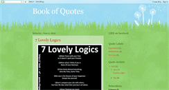 Desktop Screenshot of book-of-quote.blogspot.com