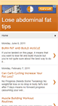 Mobile Screenshot of loseabdominalfattips.blogspot.com