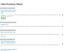 Tablet Screenshot of indiaeconomywatch.blogspot.com