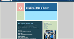Desktop Screenshot of cloudwine.blogspot.com