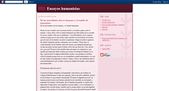 Desktop Screenshot of ensayoshumanistas.blogspot.com