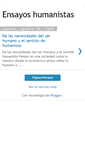 Mobile Screenshot of ensayoshumanistas.blogspot.com