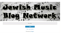 Tablet Screenshot of jewishmusic101.blogspot.com